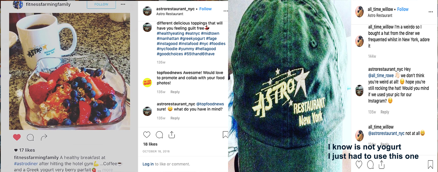 Thank you to all our costumers that posted to Instagram